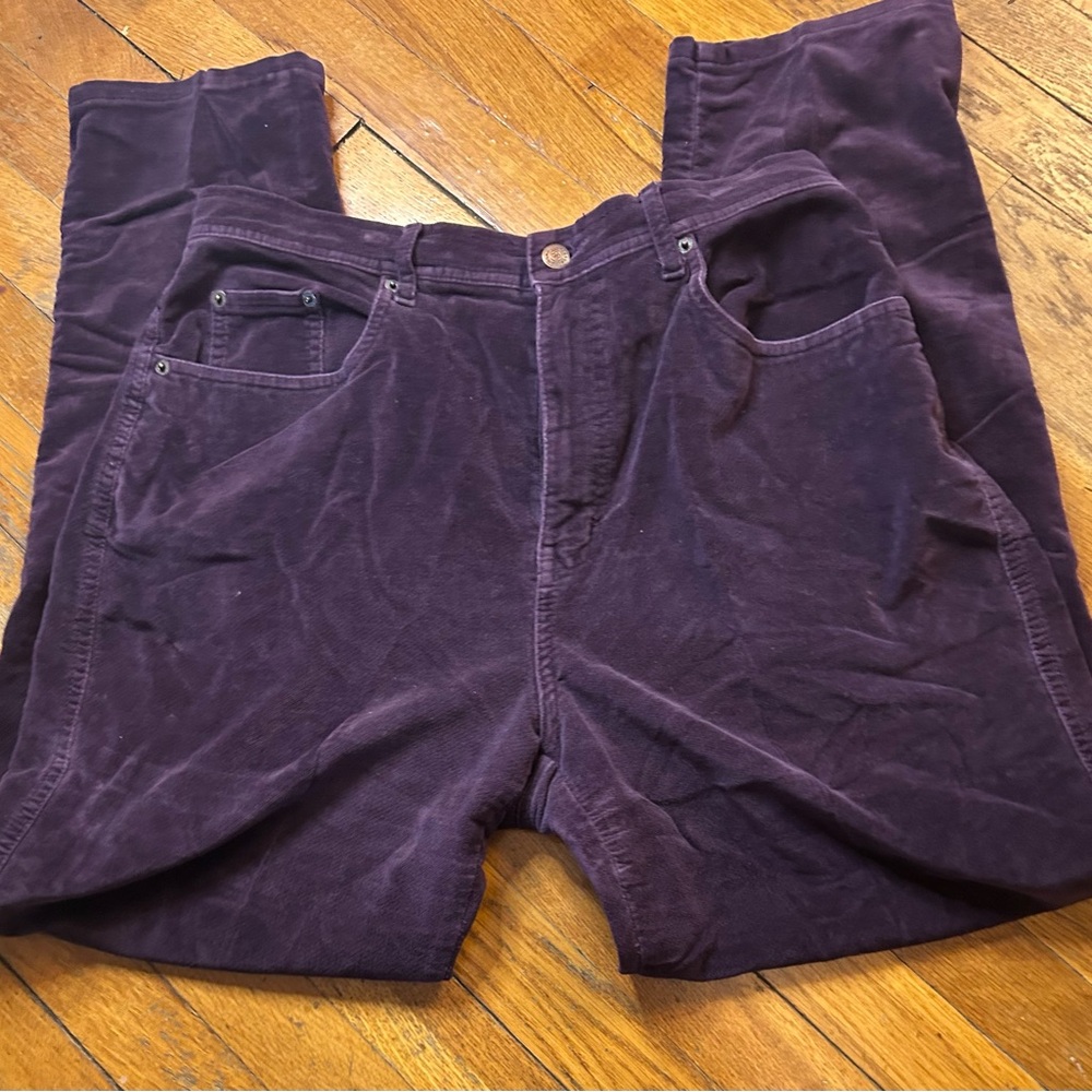 Bill Blass Deep Purple Stretch Velvet - Picture 3 of 8